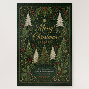 Enchanted Evergreen Greetings Jigsaw Puzzle