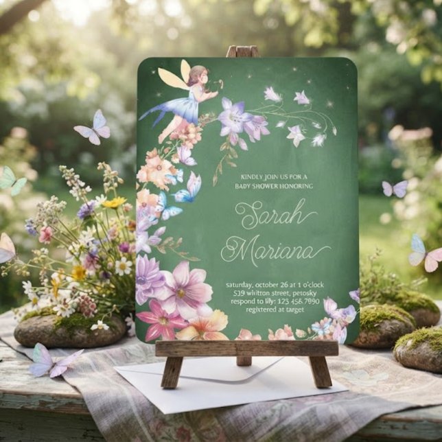 Enchanted Fairy Baby Shower Invitation (Creator Uploaded)