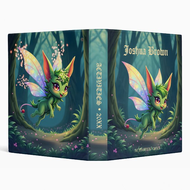 Enchanted Fairy Critter – Magical Forest Sprite  Binder (Background)