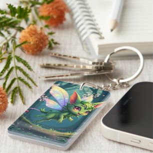 Enchanted Fairy Critter – Magical Forest Sprite  Keychain