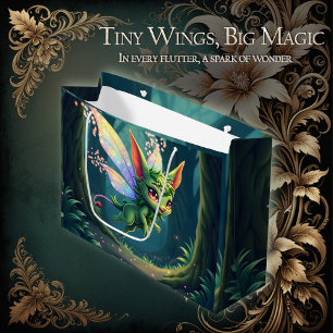 Enchanted Fairy Critter – Magical Forest Sprite  Large Gift Bag