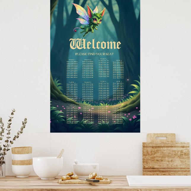 Enchanted Fairy Critter – Magical Forest Sprite  Poster (Kitchen)