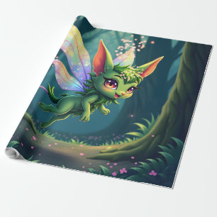 Enchanted Fairy Critter – Magical Forest Sprite  Wrapping Paper