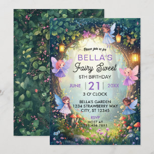 Enchanted Fairy Forest Birthday Invitation