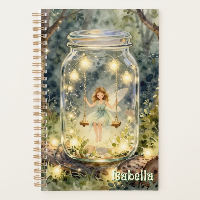 Enchanted Fairy in a Jar in a Magical Forest Planner (Front)