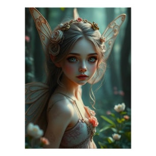 Enchanted Fairy Mystical Forest Poster