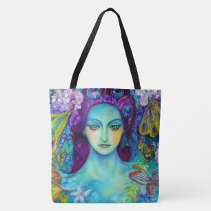 Enchanted Fairy Queen with Butterflies Tote Bag
