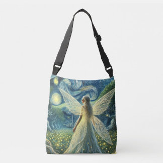 Enchanted Fairy Starry Night - Mystical Fantasy Crossbody Bag