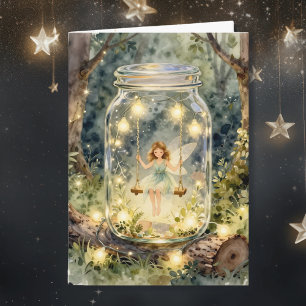 Enchanted Fairy Themed Thinking About You Card