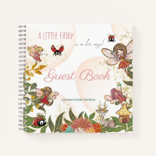 Enchanted Fairy Whimsical Girl Ladybug Guest Book