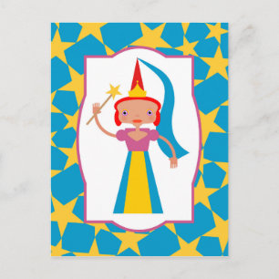 Enchanted Fairy with Magic Wand Postcard