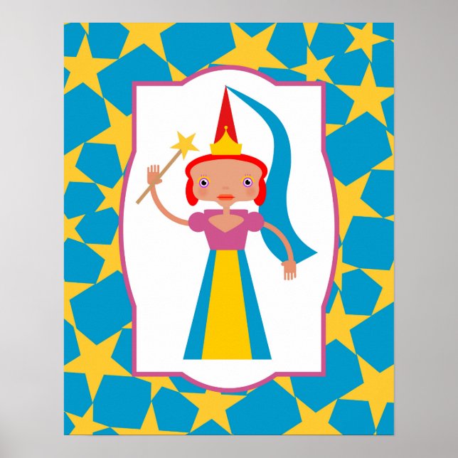 Enchanted Fairy with Magic Wand Poster (Front)