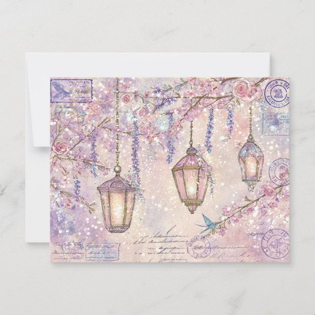 Enchanted fairytale Flat Holiday Card (Front)