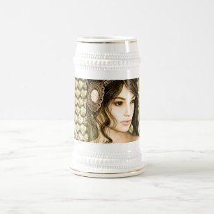 Enchanted Fairytale Princess Portrait Beer Stein