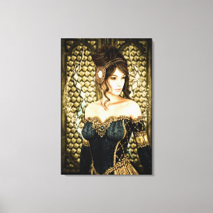 Enchanted Fairytale Princess Portrait Canvas Print