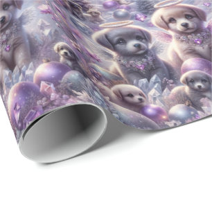 Enchanted Fairytale Puppy Wrapping Paper