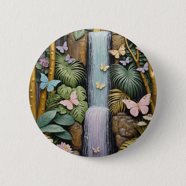 Enchanted Falls Oasis 2 Inch Round Button (Front)