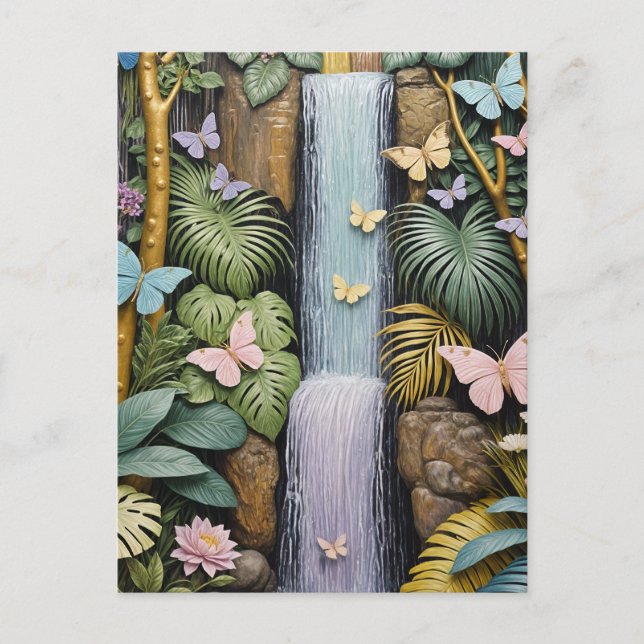 Enchanted Falls Oasis Holiday Postcard (Front)