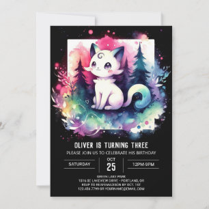 Enchanted Fantasy Cat Invitation