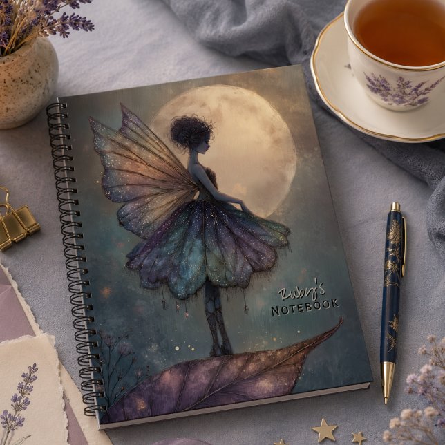 Enchanted Fantasy Fairy Moonlight Personalized  Notebook (Creator Uploaded)