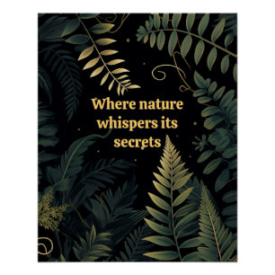 Enchanted Ferns:A Nature-Inspired  Poster