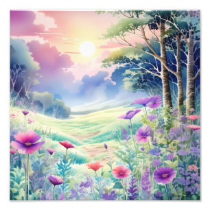 Enchanted Field - Vibrant Landscape Photo Print