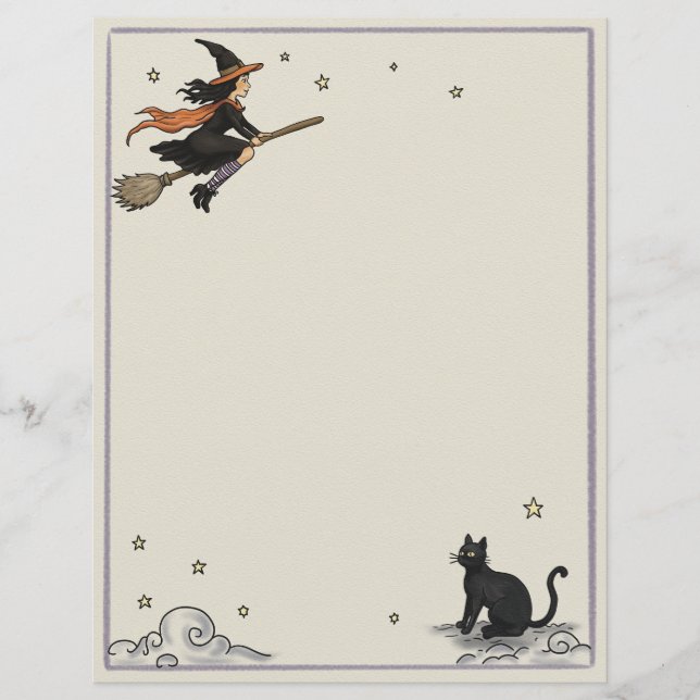 Enchanted Flight Unlined 8.5" x 11" Paper Sheet (Front)
