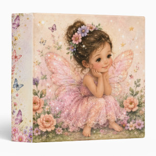 Enchanted Floral Fairy Kids Pastel Binder