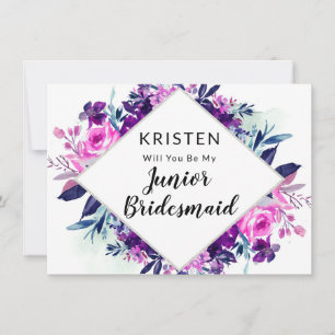 Enchanted Floral Jr. Bridesmaid Proposal Card