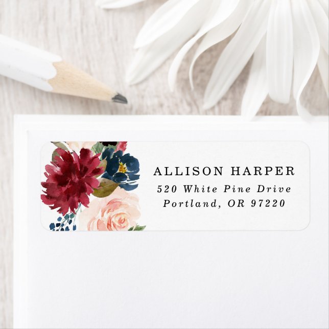 Enchanted Floral Return Address (Insitu)