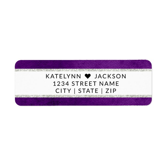 Enchanted Floral Wedding Stationery Return Address (Front)