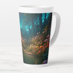 Enchanted Flower Forest Mug - Magical Night Garden