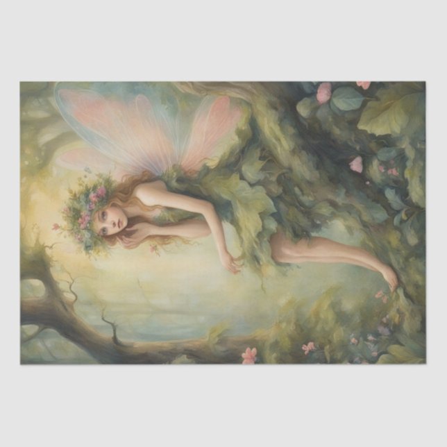 Enchanted Forest: A Whimsical Fairy Tale Decoupage Tissue Paper (Front)