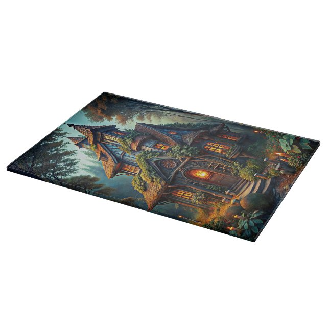 Enchanted Forest Abode Cutting Board (Corner)