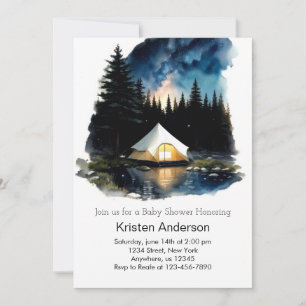 Enchanted Forest Adventure Awaits Baby Shower Invitation