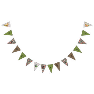 Enchanted Forest Animals Personalized Birthday Bunting Flags