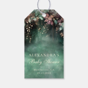 Enchanted Forest Arch Baby Shower Welcome Sign Gift Tags