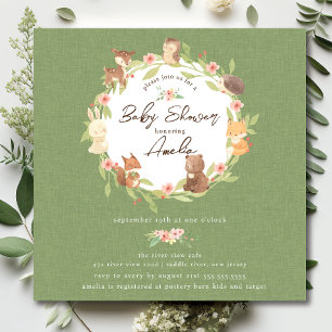Enchanted Forest Baby Shower  Invitation