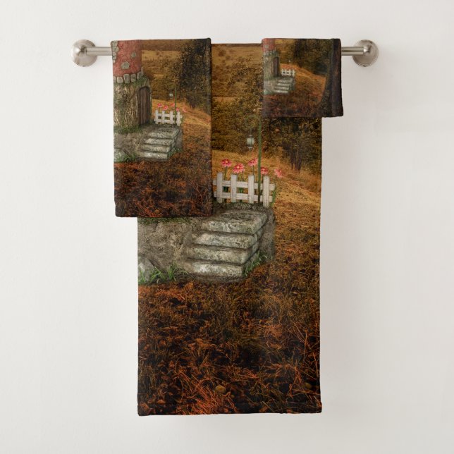 Enchanted forest bath towel set (Insitu)
