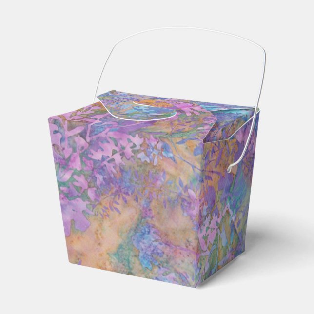 Enchanted Forest Batik Favor Box (Front Side)