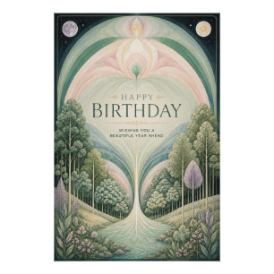 Enchanted Forest Birthday Sanctuary Poster
