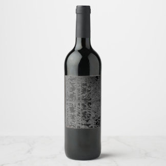 enchanted forest, black forest, black and white wine label