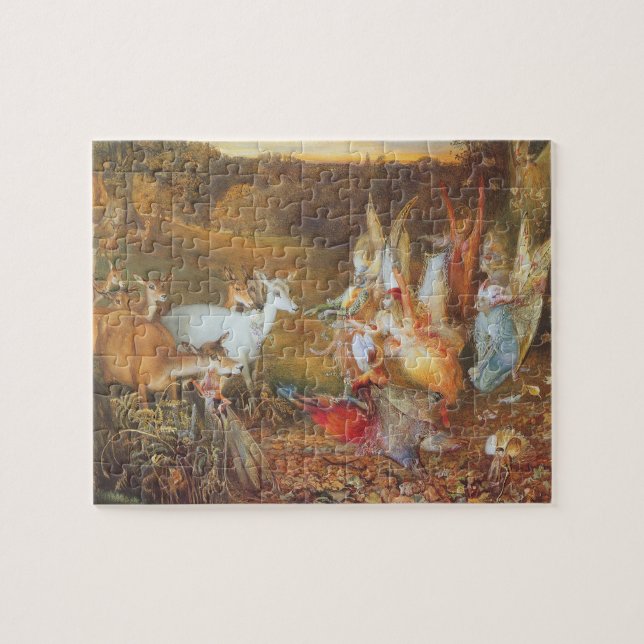 Enchanted Forest by artist John Anster Fitzgerald Jigsaw Puzzle (Horizontal)