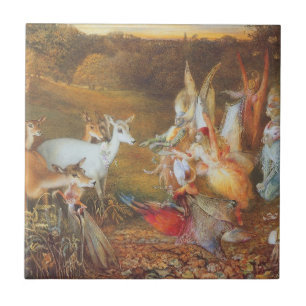 Enchanted Forest by artist John Anster Fitzgerald Tile