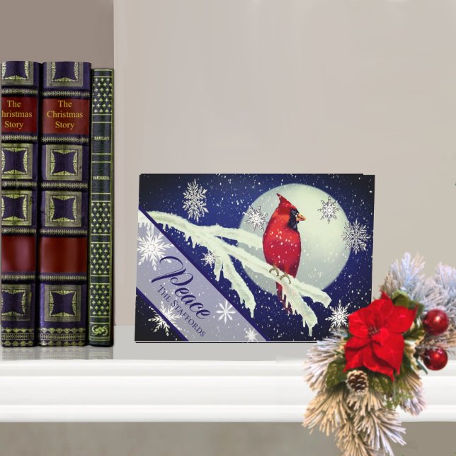 Enchanted Forest Cardinal Christmas Card (Creator Uploaded)
