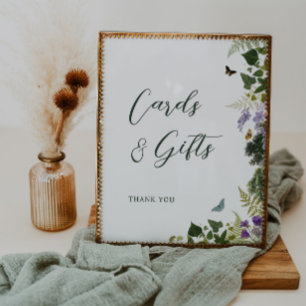Enchanted Forest Cards and Gifts Wedding Poster