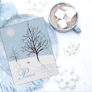 Enchanted Forest Christmas Day Postcard