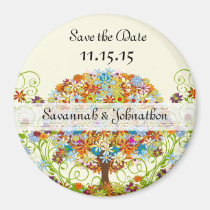 Enchanted Forest Circle of Love Wedding Tree Magnet