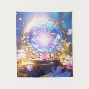 Enchanted Forest Crystal Orb Tapestry