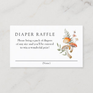 Enchanted Forest Diaper Raffle Enclosure Card